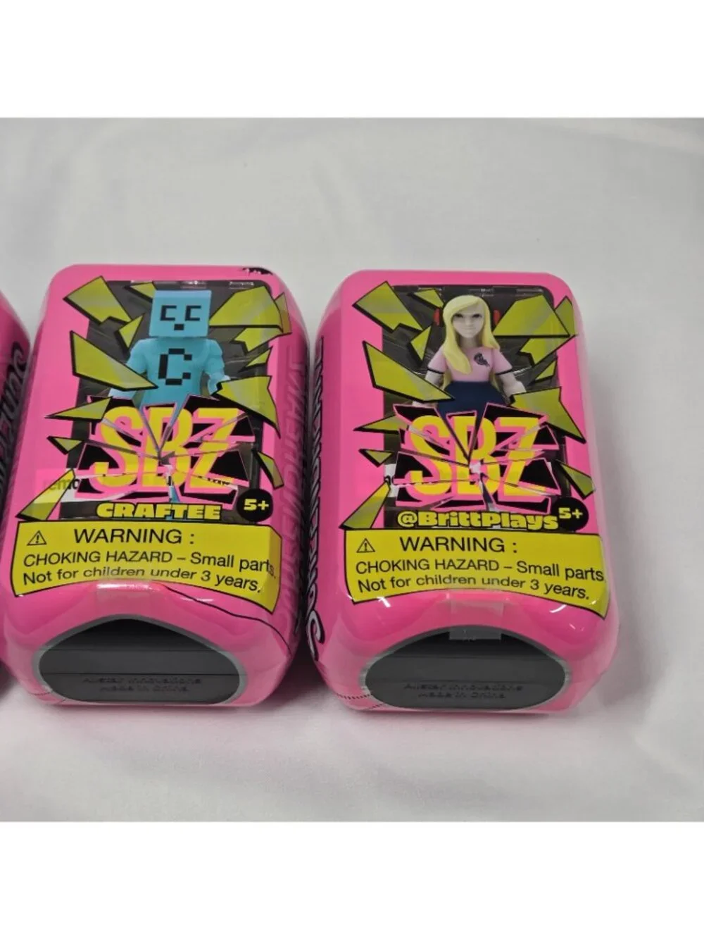 SBZ Screen Breakz Figures Lot of 3 Craftee & Britt Plays